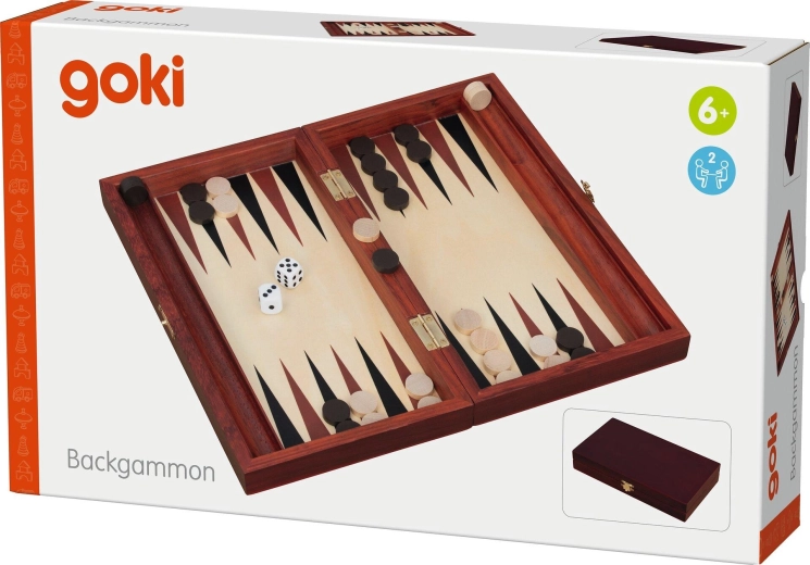 Klasyczny backgammon w drewnianym wykonaniu