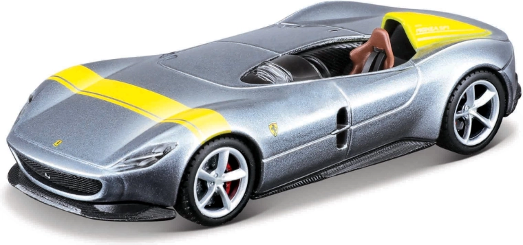 Maisto Speed Icons Ferrari Monza SP1 srebrno-żółty 1:64