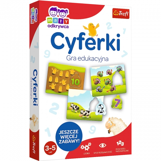 Edukacyjna gra Cyfry z serii Mały Odkrywca Trefl