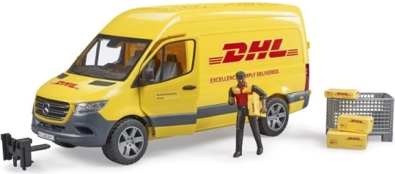 Bruder Mercedes-Benz Sprinter DHL z kierowcą i akcesoriami