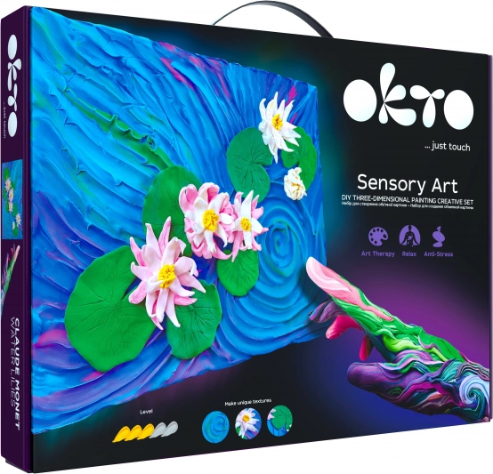 Okto Sensoty Art zestaw plastyczny Liliie wodne 30 × 40 cm