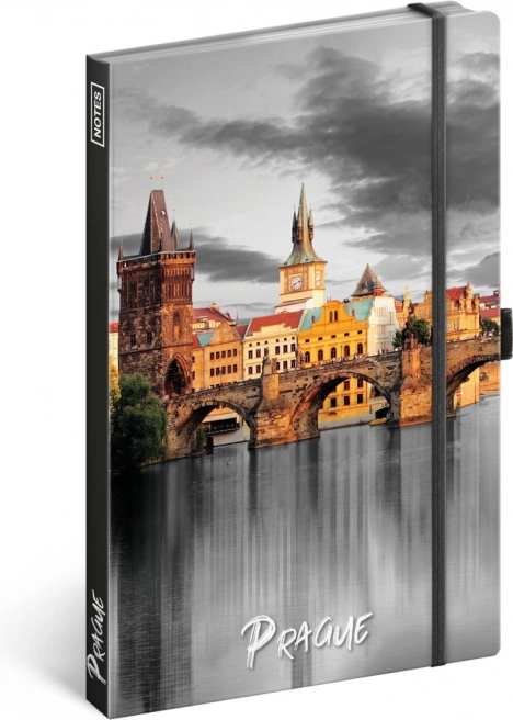 Elegancki notes Praga z magnetycznym zamknięciem