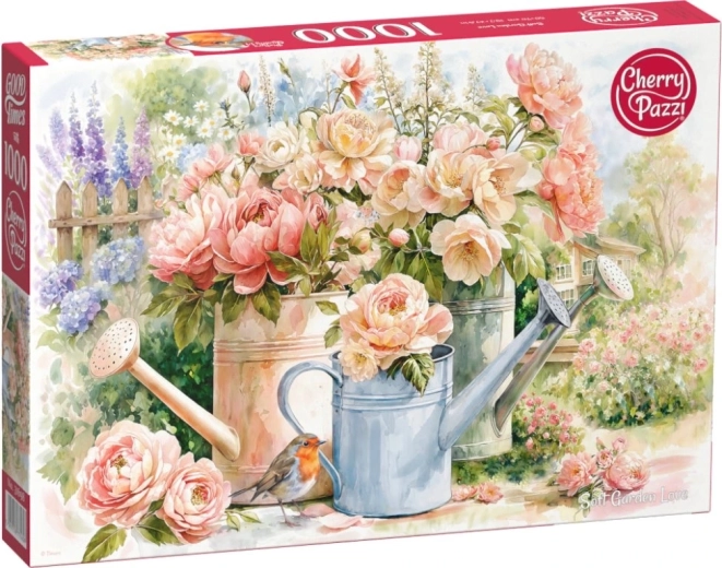 Puzzle CHERRY PAZZI „Czuła ogrodowa miłość” 1000 elementów