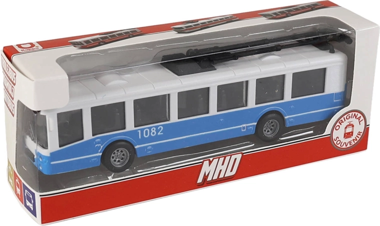 Charakterystyczny wygląd miejskiego trolejbusu
