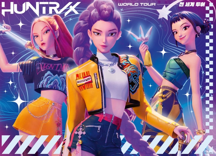 Ravensburger K-pop: Łowczynie demonów puzzle 4 × 100 elementów