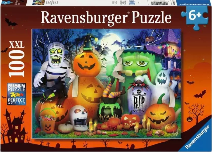 Ravensburger Puzzle Halloweenowa zabawa XXL 100 elementów