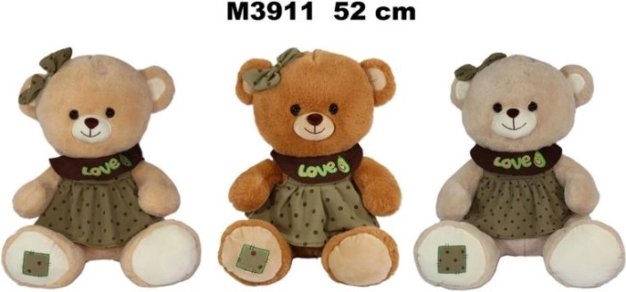 Pluszowy miś w sukience 52 cm - 1 sztuka