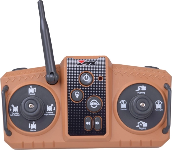 Płynne sterowanie 2,4 GHz z przyciskiem DEMO