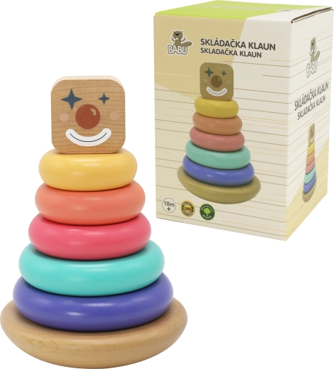 Babu karnawałowa drewniana piramida do układania