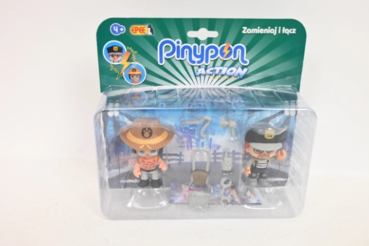 Epee PinyPon Action zestaw 2 figurek – podróżnik i policjant