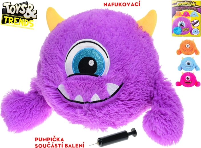 Nadmuchiwana pluszowa potworka z pompką Toys & Trends Brainboooom 23 cm