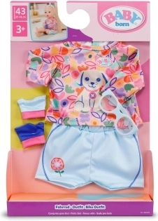 Baby Born niebieski zestaw kolarski dla lalek 43 cm