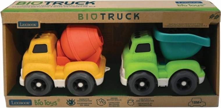Lexibook zestaw ekologicznych pojazdów budowlanych z bioplastiku 18 cm