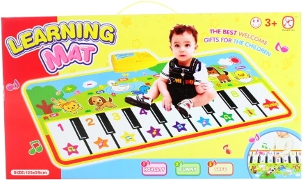 Mata do zabawy ze zwierzątkami i pianinkiem na baterie