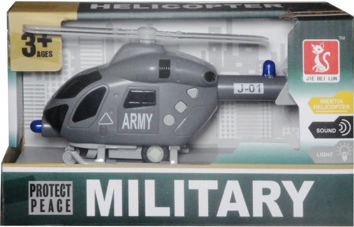 Plastowy ratunkowy helikopter ze światłem i dźwiękami