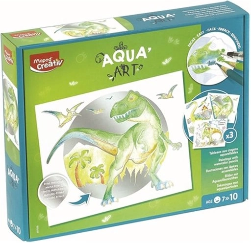 Maped Creativ AquaArt akwarelowe obrazki dinozaury
