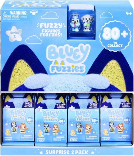Bluey Fuzzies figurki kolekcjonerskie 2 szt., seria 15