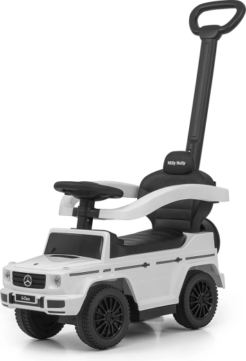 Milly Mally jeździk z drążkiem prowadzącym Mercedes G350d biały