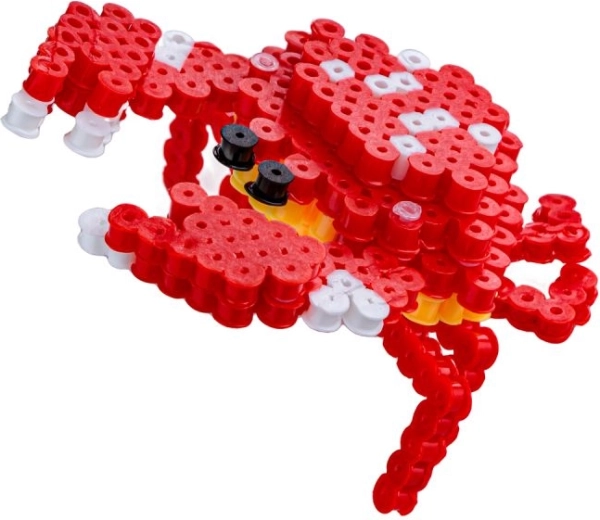 Krab 3D z koralików – przestrzenny efekt