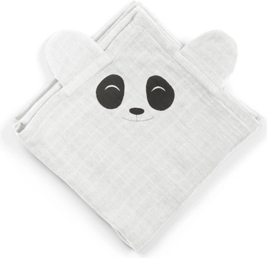 NuuRoo Bjork muślinowe pieluszki panda white onyx (2 szt.)