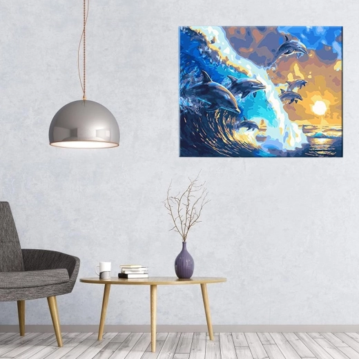 Gotowe dzieło przygotowane do powieszenia