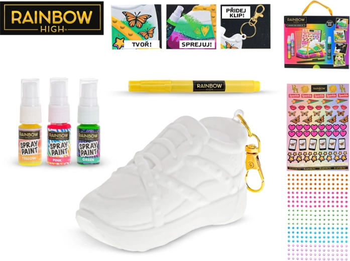 Zestaw do wykonania breloka 3D do kluczy Rainbow High