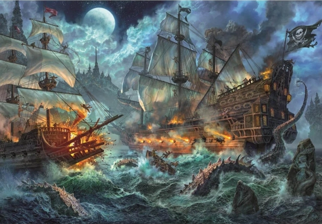 Clementoni Puzzle bitwa piratów 6000 elementów