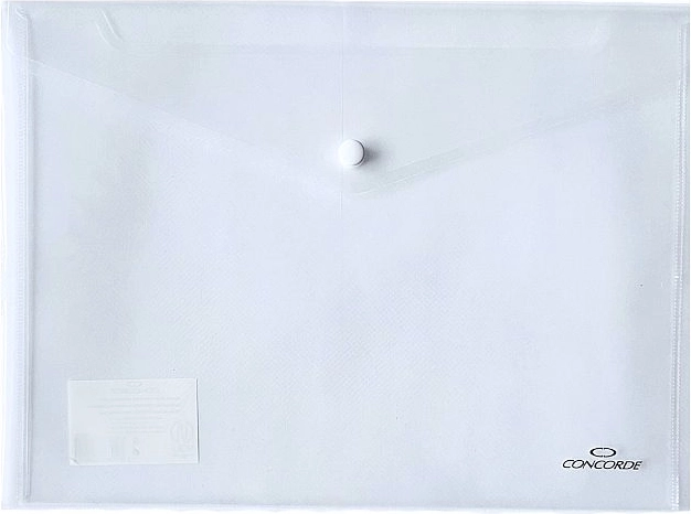 Teczki na dokumenty z zatrzaskiem A4 przezroczyste CONCORDE