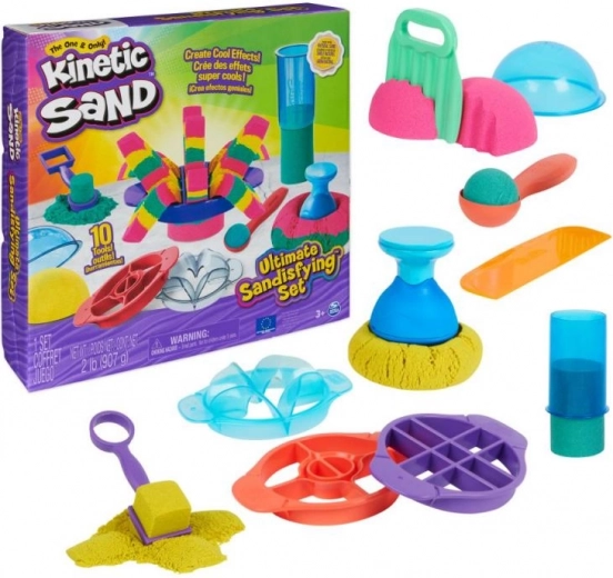 Kinetyczny piasek Ultimate Sandisfying set – kreatywny zestaw z narzędziami