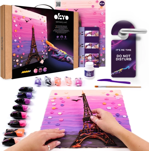 Okto zestaw plastyczny do malowania masą Paris 30 × 40 cm