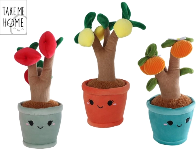 Pluszowe drzewko owocowe TAKE ME HOME dla niemowląt (pomarańcza, jabłoń, cytryna) 27 cm