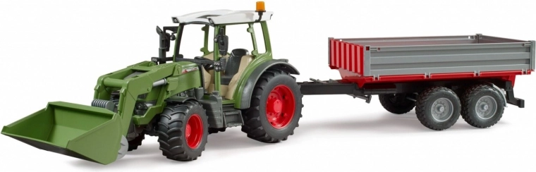 Bruder traktor Fendt Vario 211 z ładowaczem czołowym i wywrotką 1:16