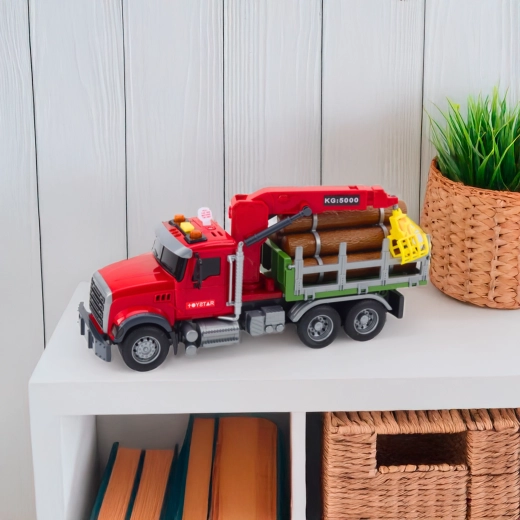 Obrotowy dźwig z mechanicznym chwytakiem