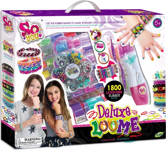 Tasia zaplatacz do tworzenia bransoletek z gumek bez lateksu – 1800 szt.