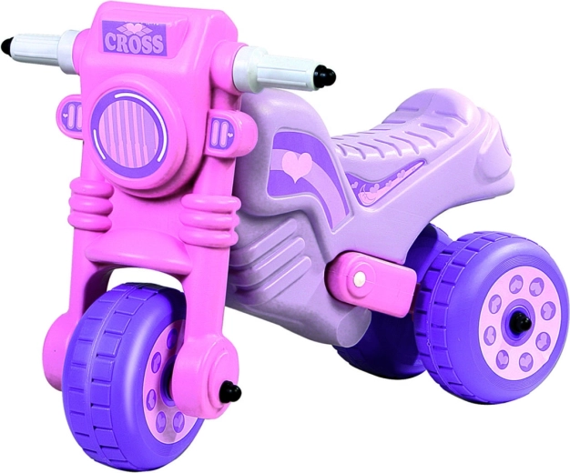 Różowy rowerek biegowy Cross Motor 1 59 × 38 × 45 cm
