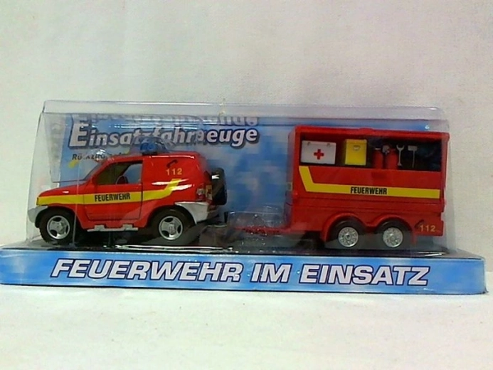 Wóz strażacki z przyczepą 13 cm
