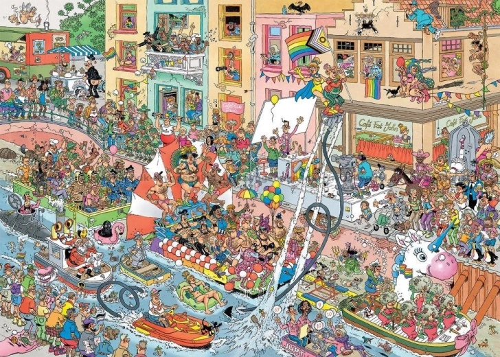 Jumbo puzzle Jan van Haasteren – Święto dumy, 1000 elementów