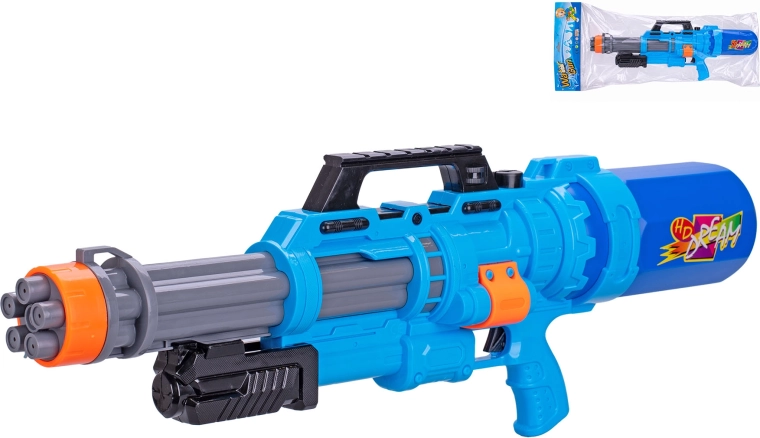 Niebieski pistolet na wodę z pompką 68 cm