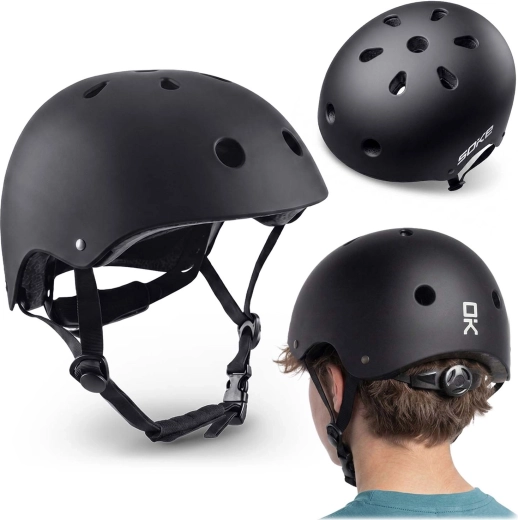 Sportowy kask ochronny Soke K1 czarny, rozmiar L