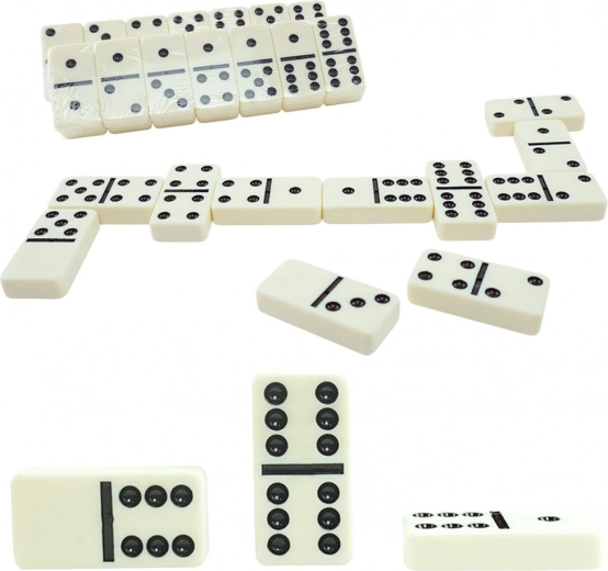 Klasyczna gra Domino z 28 elementami w plastikowym etui