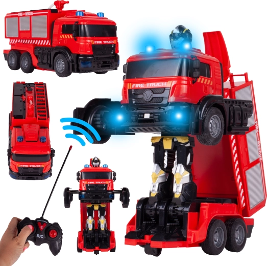 RC transformujący robot strażacki
