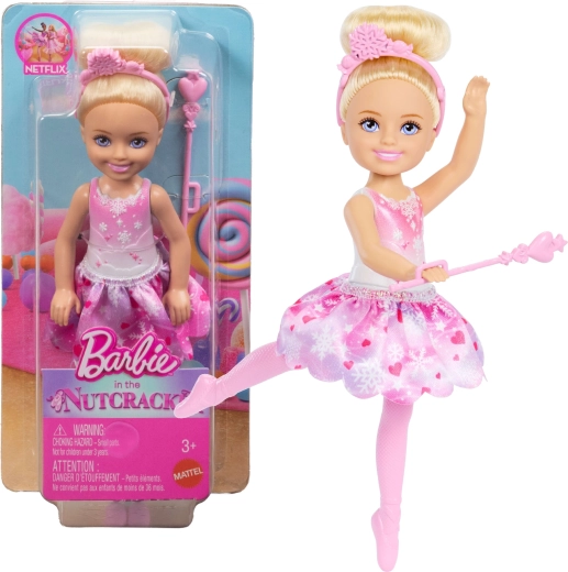 Barbie Chelsea baletnica – Śnieżna Wróżka (Dziadek do orzechów) - 1 szt.