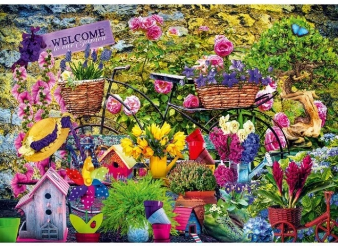 Puzzle Witaj w naszym ogrodzie 1000 elementów BLUEBIRD