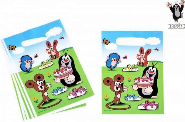 Torebki imprezowe z Krecikiem i przyjaciółmi 23x16 cm