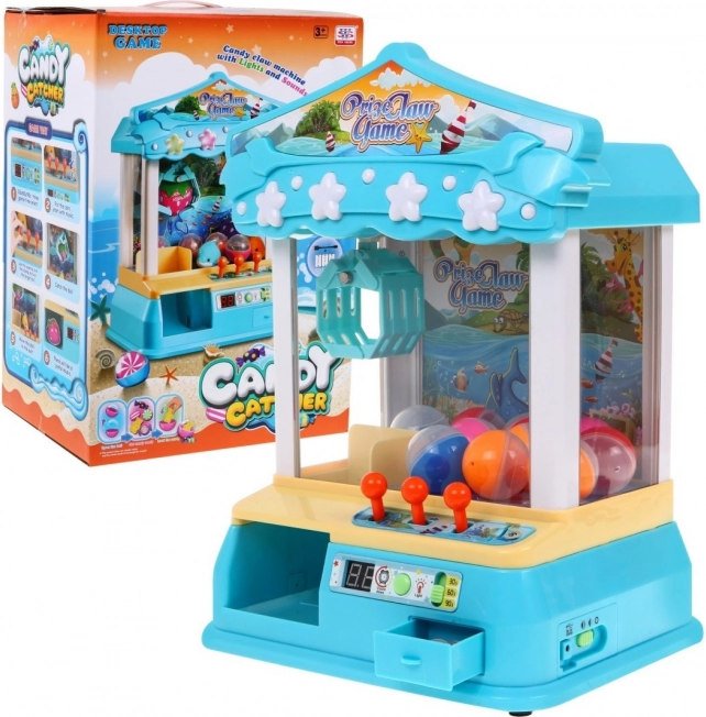 Automat Ball Catcher dla dzieci 3+ Gra zręcznościowa Ball Catcher + panel sterowania + 10 piłeczek + 12 żetonów