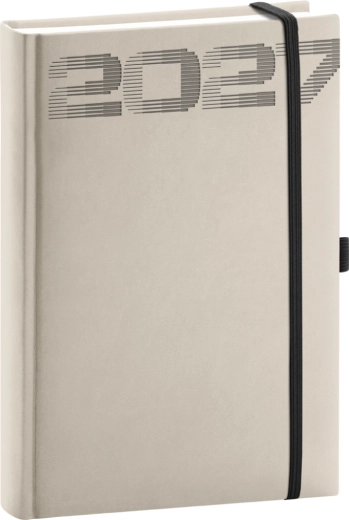 Notique Dzienny terminarz Aprint Top 2027 jasnoszary 15 × 21 cm