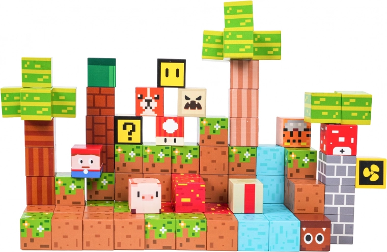 Kreatywny pikselowy wygląd i intensywne kolory