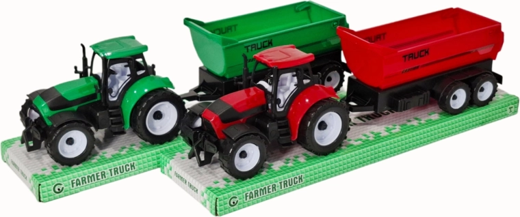 Traktor z przyczepą