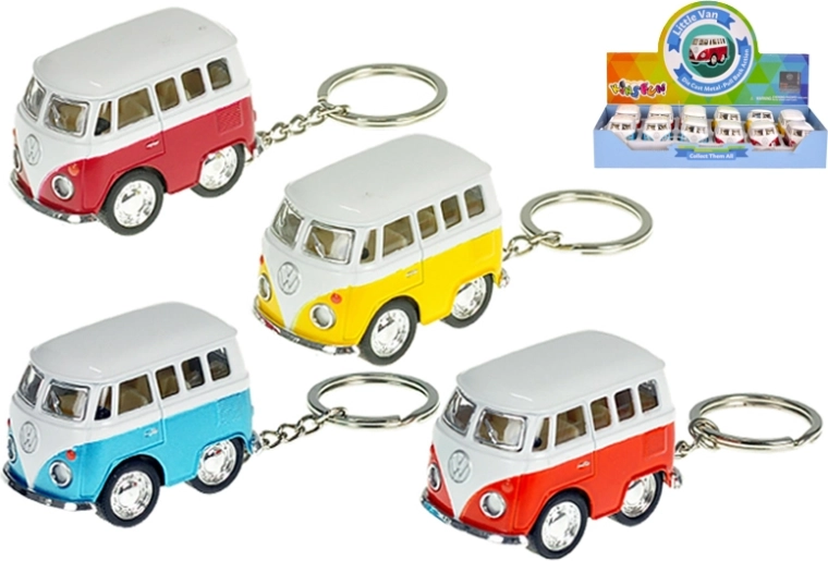 Brelok do kluczy Volkswagen mikrobus z napędem typu pull-back