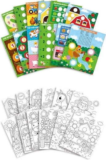 Uczace aktywnosci i kolorowanki w jednym